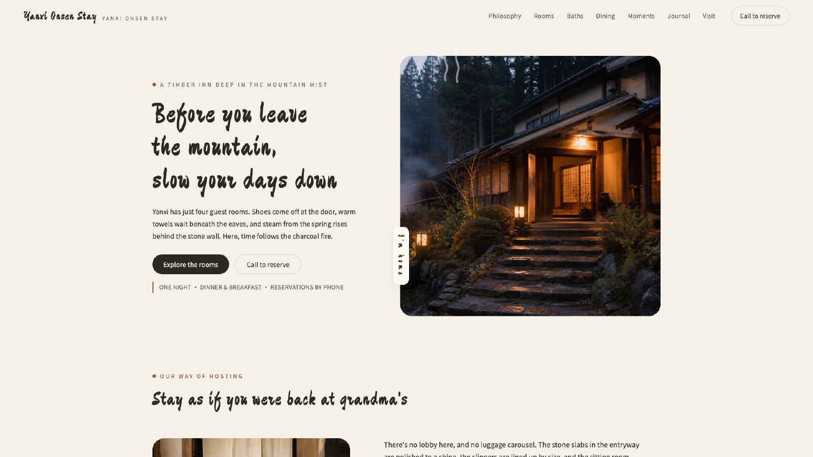 Yanxi Onsen Stay